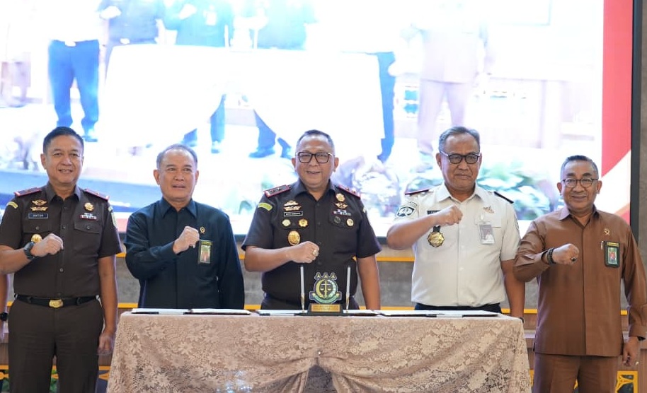 Kejati Sumsel Bersama PT Palembang dan Ditjenpas Sepakat Terapkan Sidang Pidana Secara Elektronik