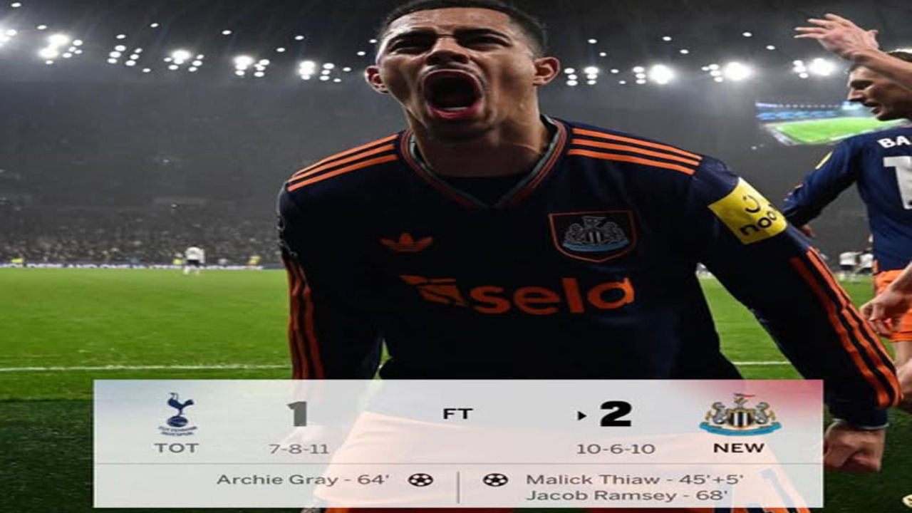 Hasil Tottenham Hotspur vs Newcastle United 1-2: Newcastle Permalukan Tottenham di Kandang.
