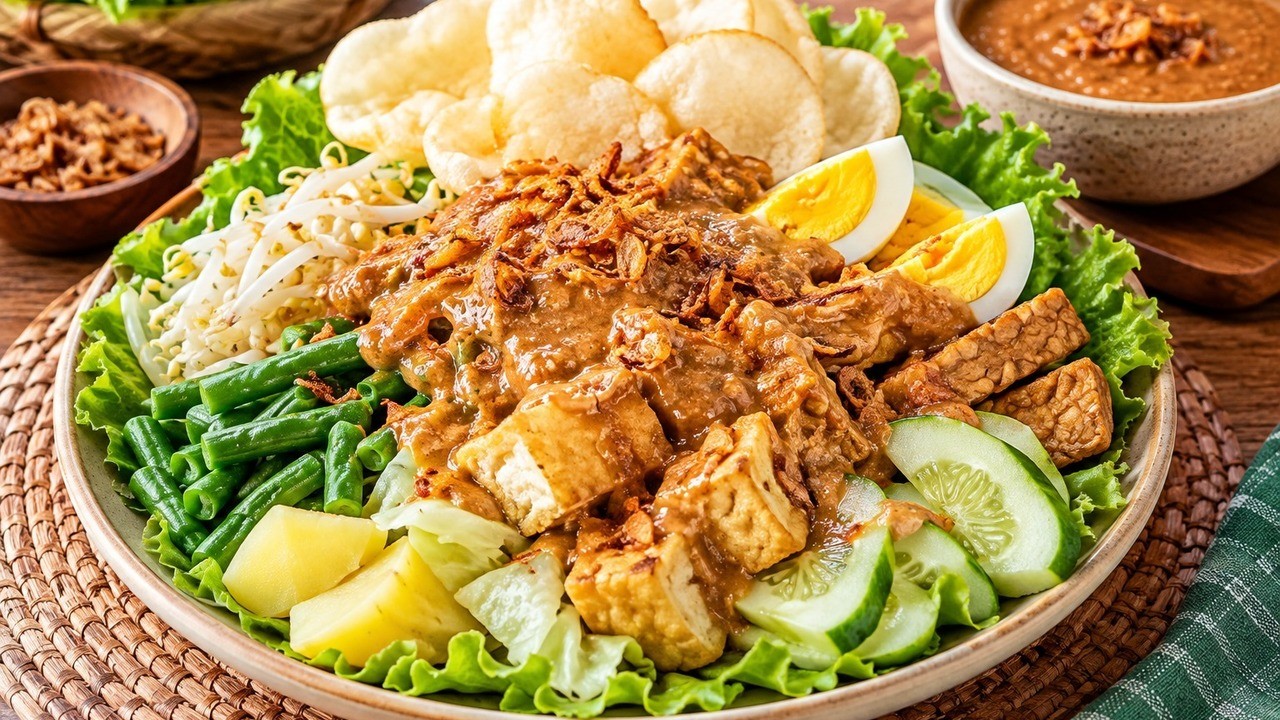 Resep Gado-Gado Lezat, Rahasia Bumbu Kacangnya Bikin Ketagihan