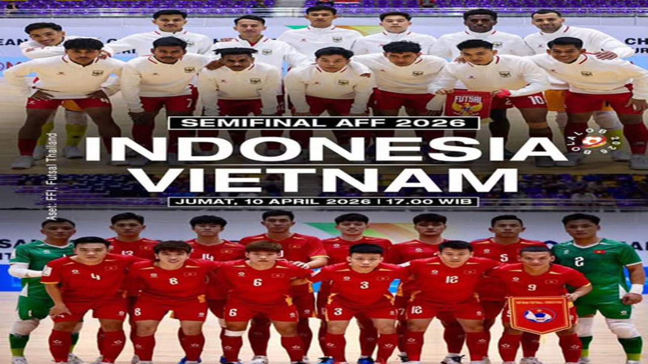 Bukan Lawan Mudah! Timnas Futsal Indonesia Hadapi Vietnam di Semifinal AFF 2026.