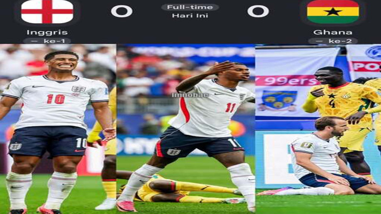 Piala Dunia 2026: Ghana Tahan The Three Lions 0-0.