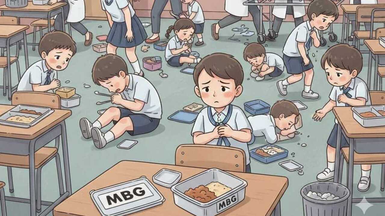 ‎Puluhan Siswa SD di OKUT Alami Sakit Perut dan Muntah Pasca Menyantap MBG di Sekolah