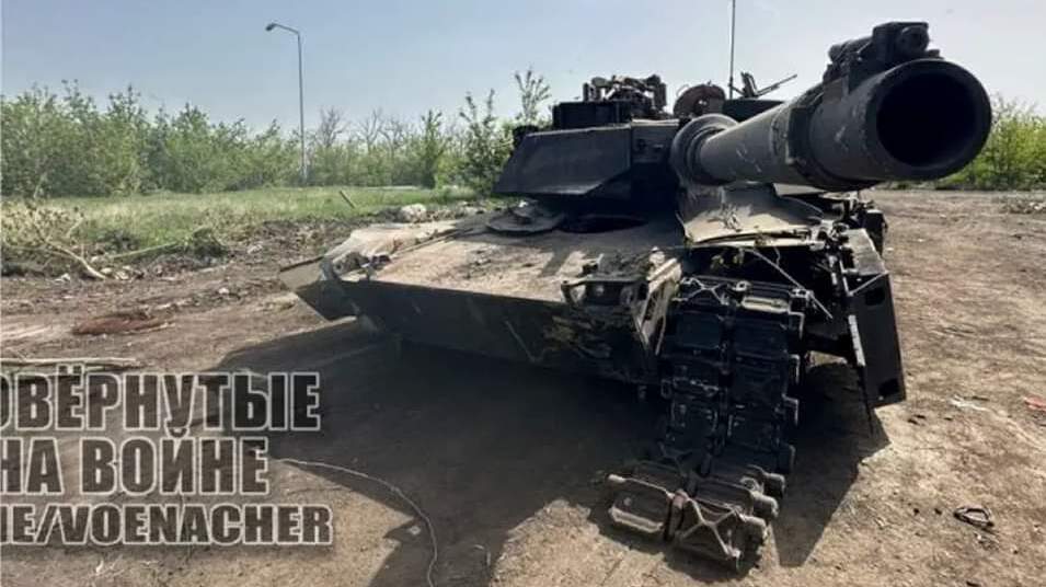 Pasukan Rusia Menangkap Tank M1A1 Abrams Amerika di Ukraina