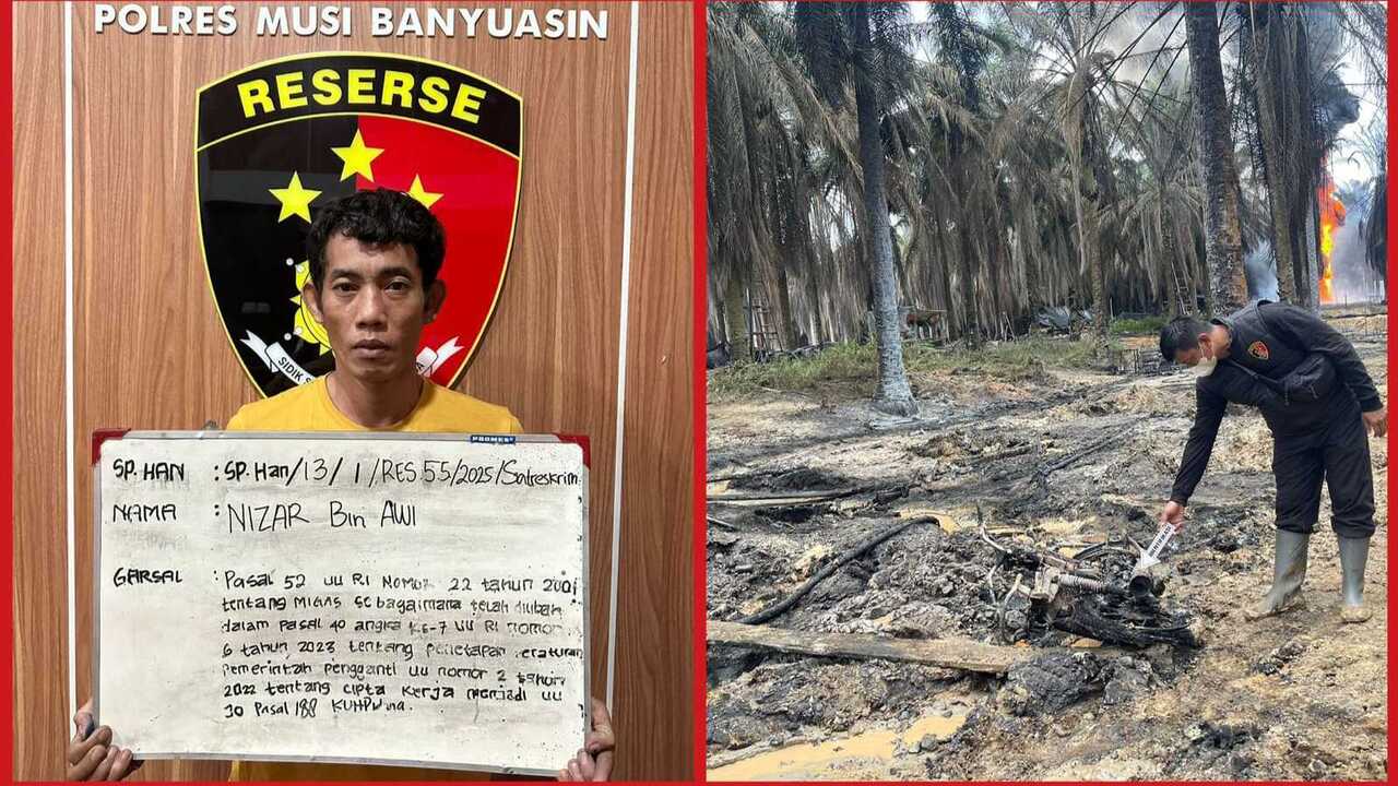 Pemilik Sumur  Ilegal yang Terbakar di Tanjung Dalam diamankan, Ini Penyebabnnya