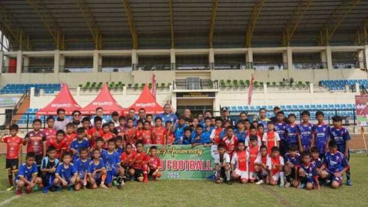Semarak Peringatan HUT ke-2 dan Ajang Pembinaan, SSB Prabu Football Gelar Turnamen Sepak Bola U12 se-Kota Prab