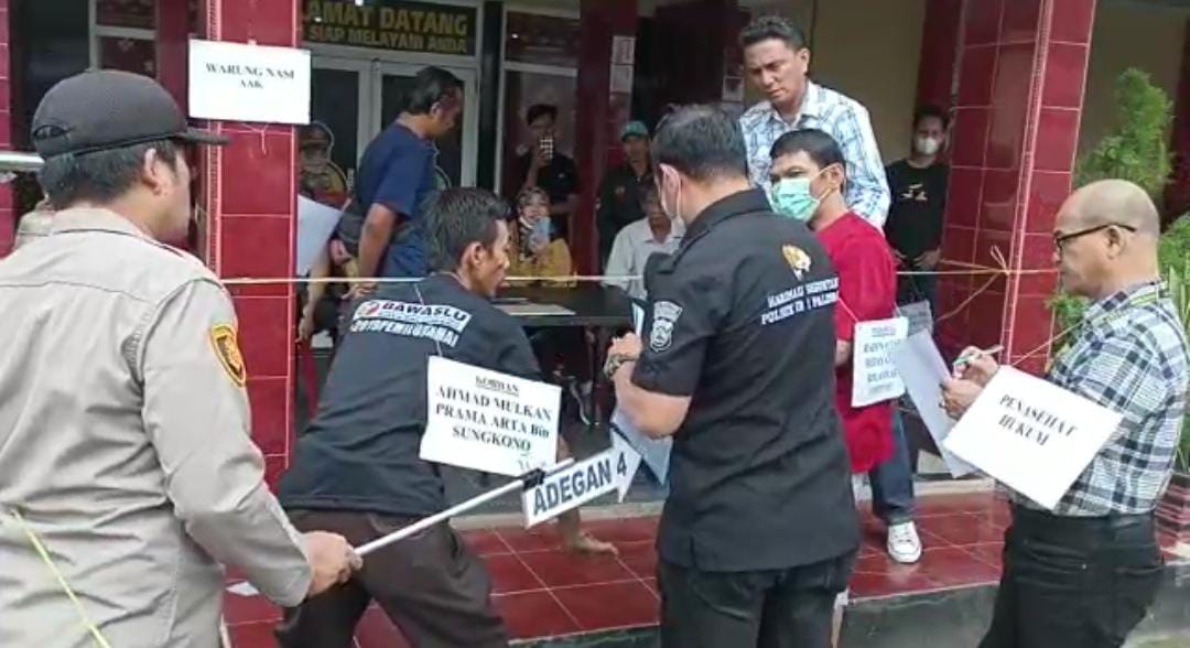 Kematian Pedagang Sarapan Pagi Direka Ulang, Pelaku Peragakan 12 Adegan 