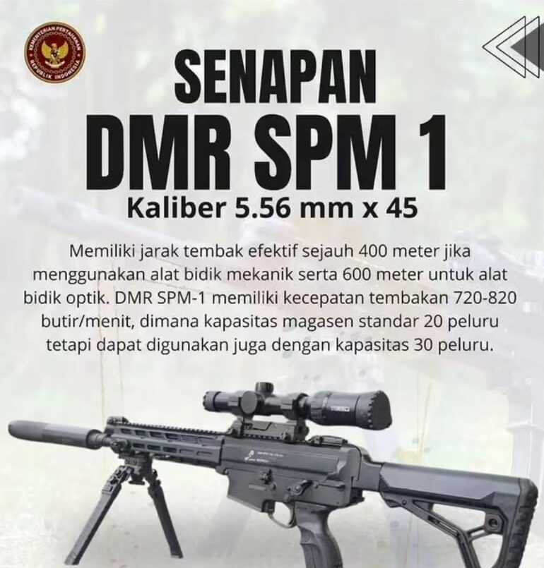 DMR SPM 1: Senjata Elite TNI Buatan PT PINDAD yang Bakal Membuat Lawan Tersenyum Kecut