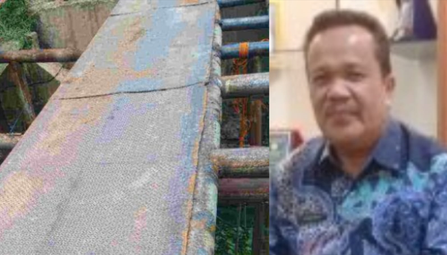 Jembatan Rusak Diduga Akibat Truk Angkut Material Tol Indra-Prabu, Kadin PUPR OI Angkat Bicara