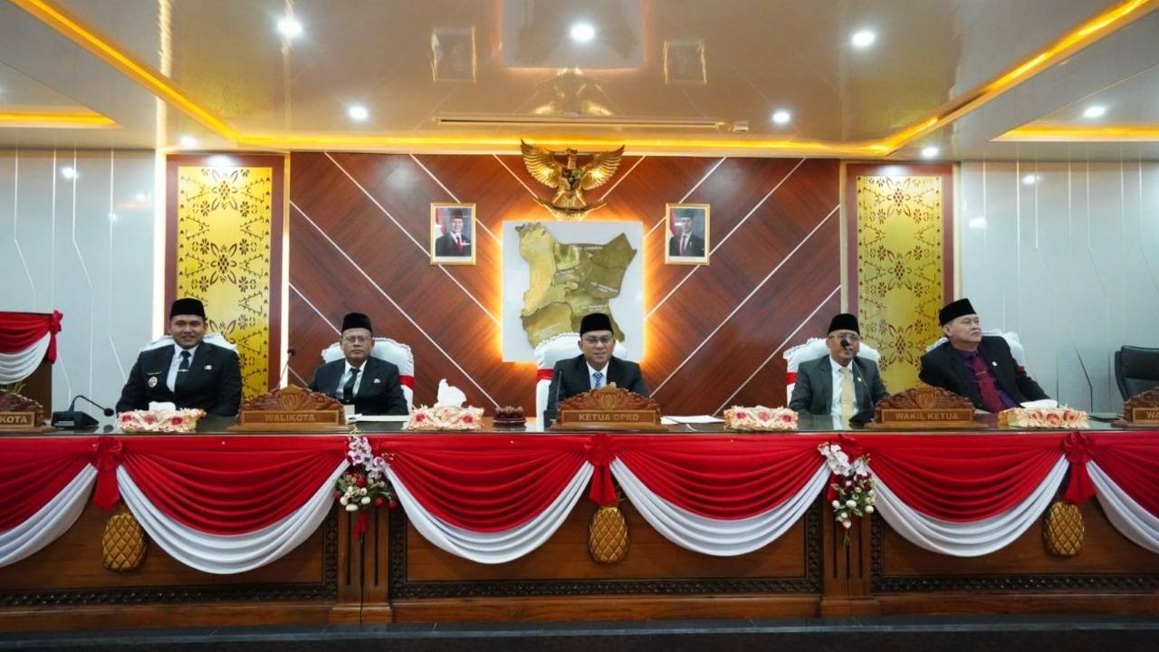 DPRD Prabumulih Gelar Rapat Paripurna Penyampaian Sambutan Wako dan Wawako 2025-2030