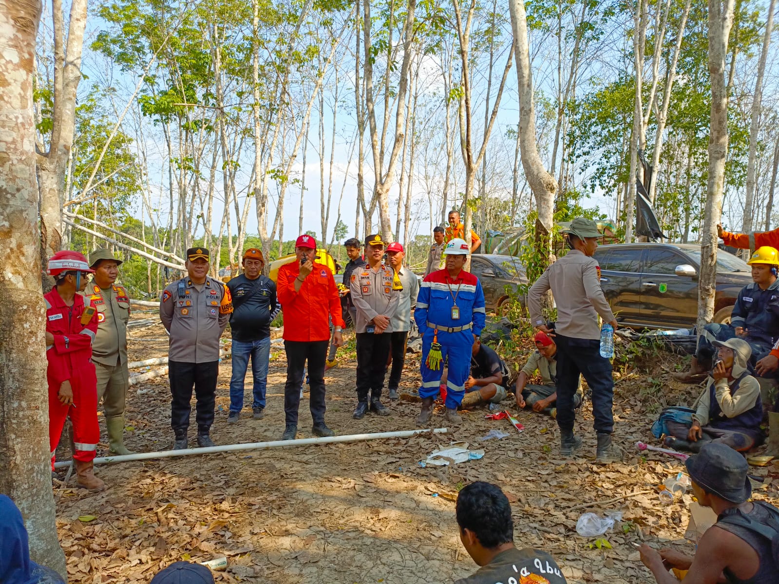 Subsatgas Tutup 72 Titik Sumur Ilegal dusun 5 desa Sri Gunung Muba