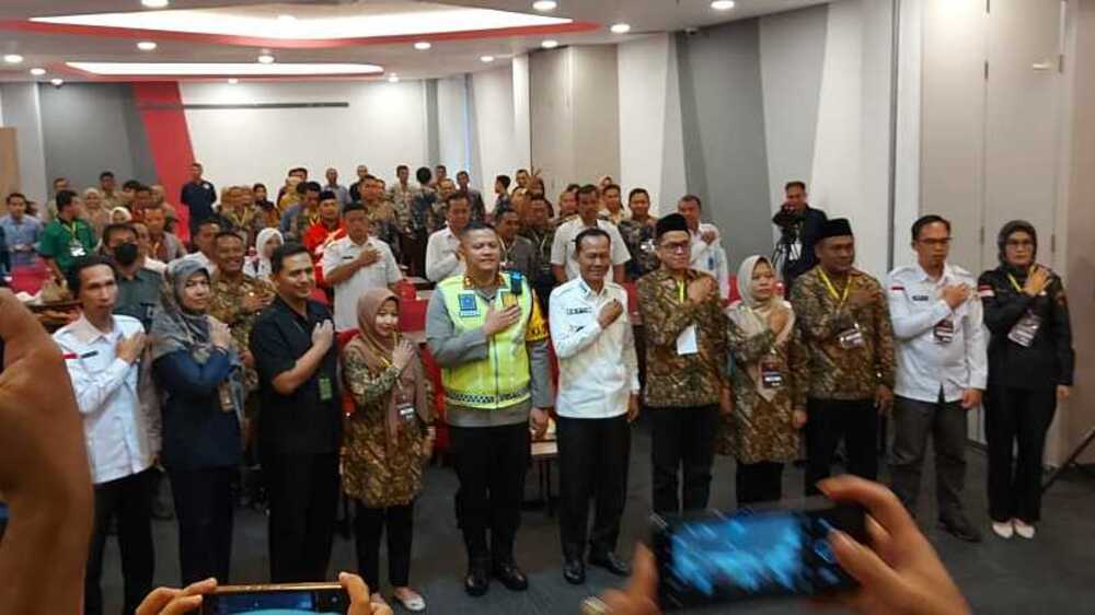 238 Personel Polres Prabumulih Amankan Pleno Terbuka Rekapitulasi Suara Pemilu 2024 Tingkat Kota Prabumulih 