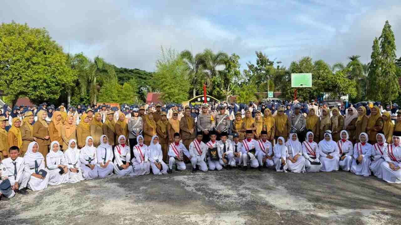 Gencarkan Edukasi Tertib Lalu Lintas, Tiga Kanit Satlantas Prabumulih Serentak Beri Pembinaan di Tiga Sekolah