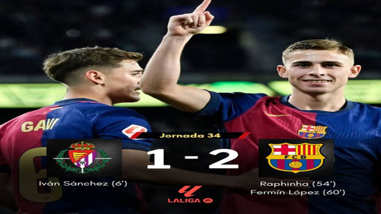 Raphinha & Fermin Selamatkan Barca! Comeback 2-1 atas Valladolid