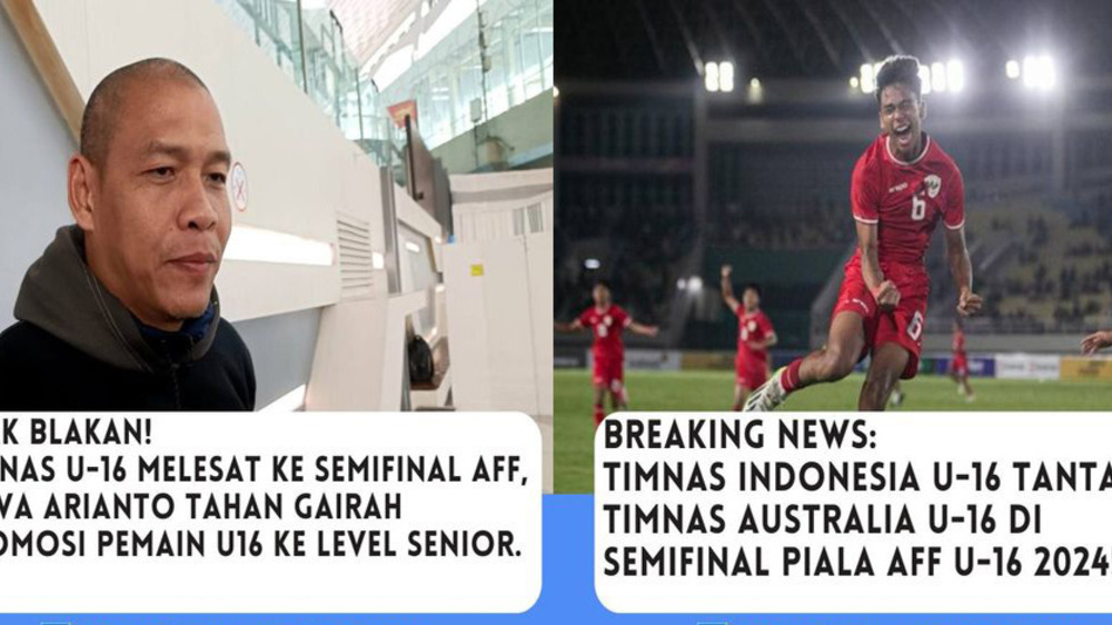 Garuda Muda : Peran Mierza dan  Azka, Indonesia U-16 Jumpa Australia U-16 di  Semifinal Piala AFF U16 2024.