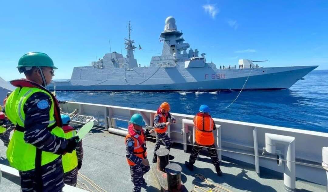 KRI Diponegoro-365 Lakukan Latihan Bersama dengan Kapal NATO di Laut Mediterania