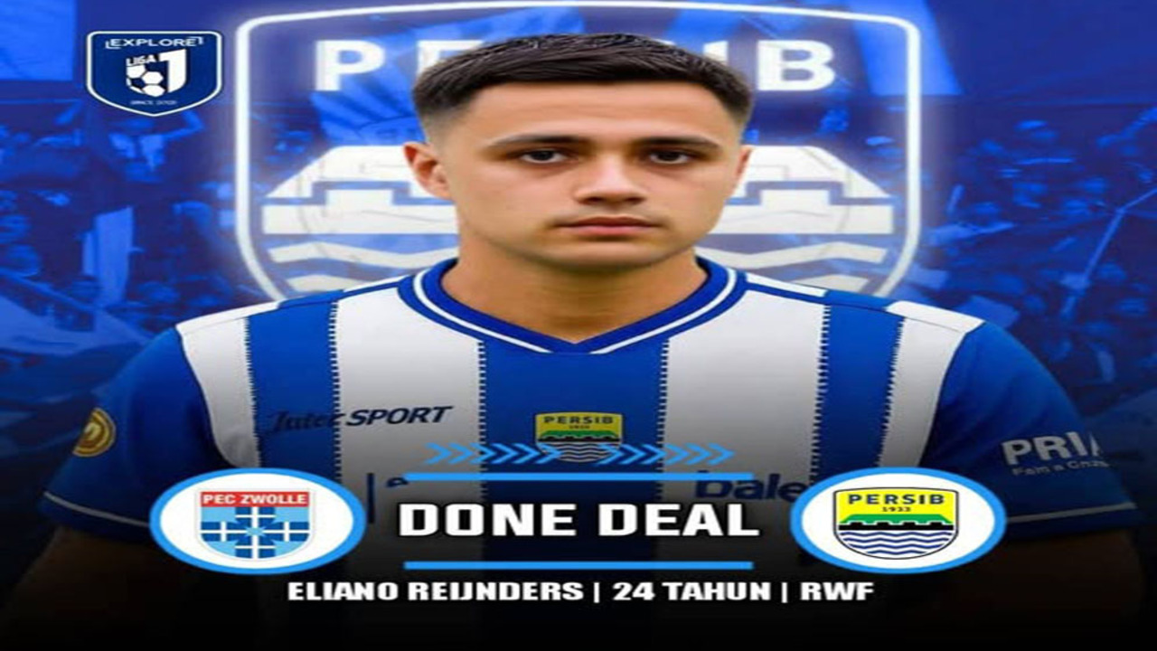 Resmi! Eliano Reijnders Susul Thom Haye, Gabung Persib Bandung