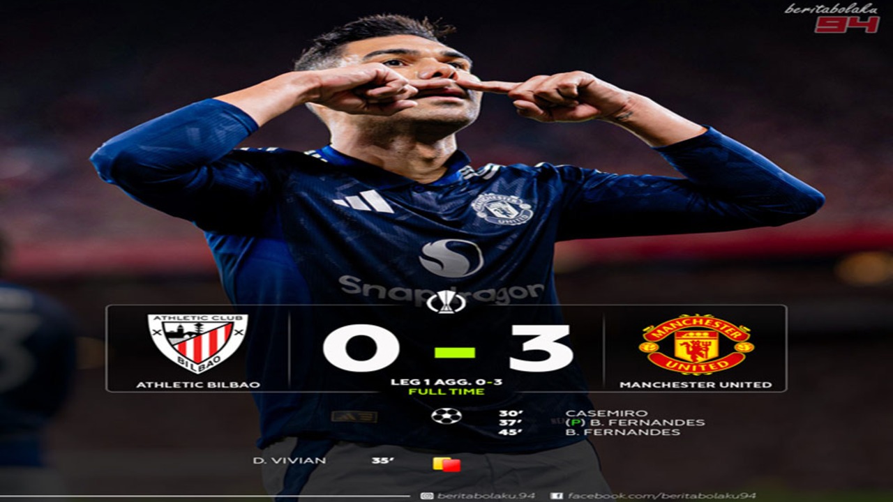 Hajar Bilbao 3-0, MU Satu Kaki di Final Liga Europa!
