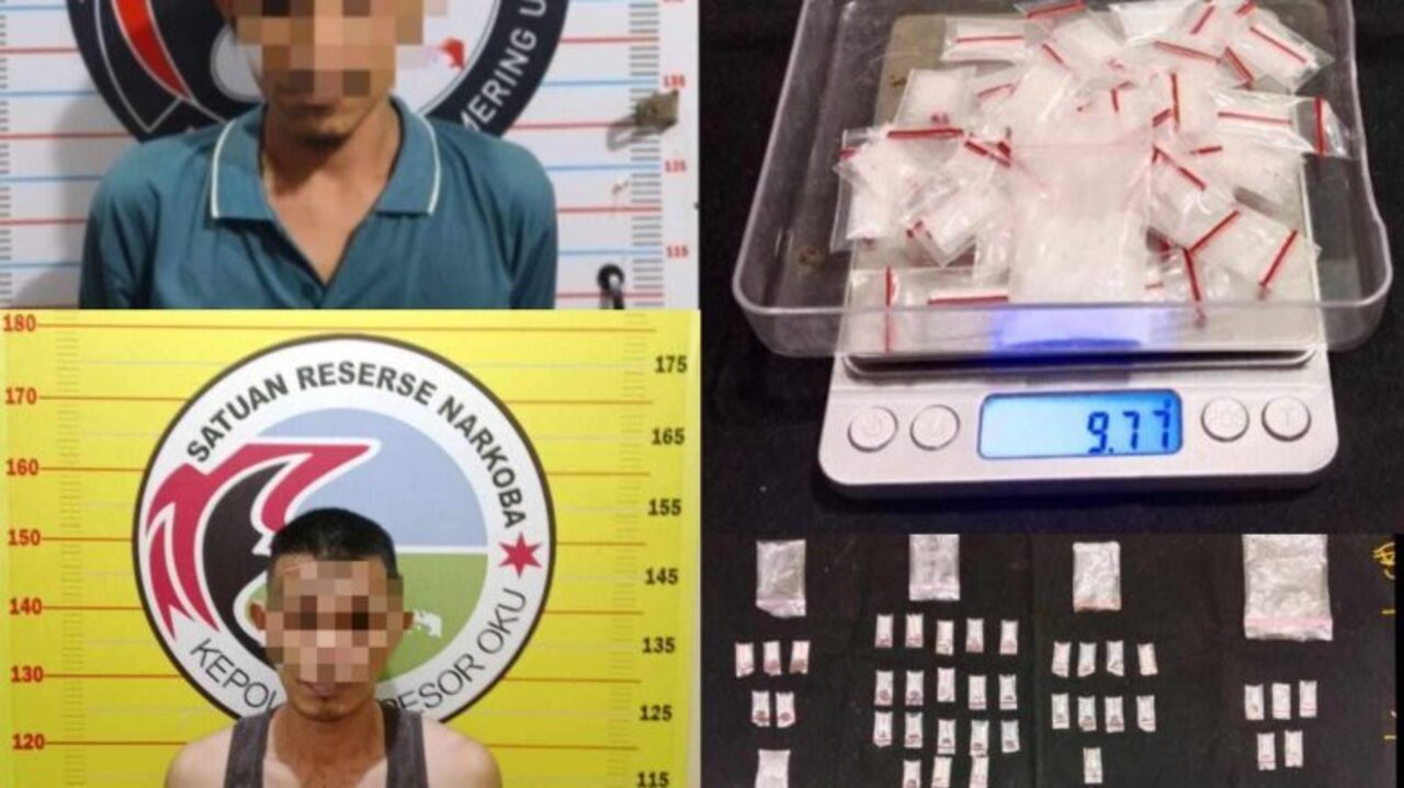 Dapat Info Dari Layanan Polisi 110, Dua Bandar Sabu Berhasil Diciduk Polres OKU