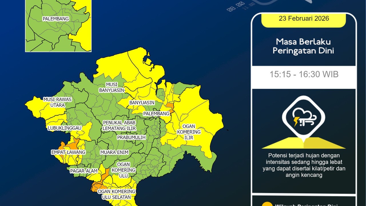 Hujan Petir Ancam Sejumlah Wilayah, Ini Daftar Daerah yang Perlu Waspada