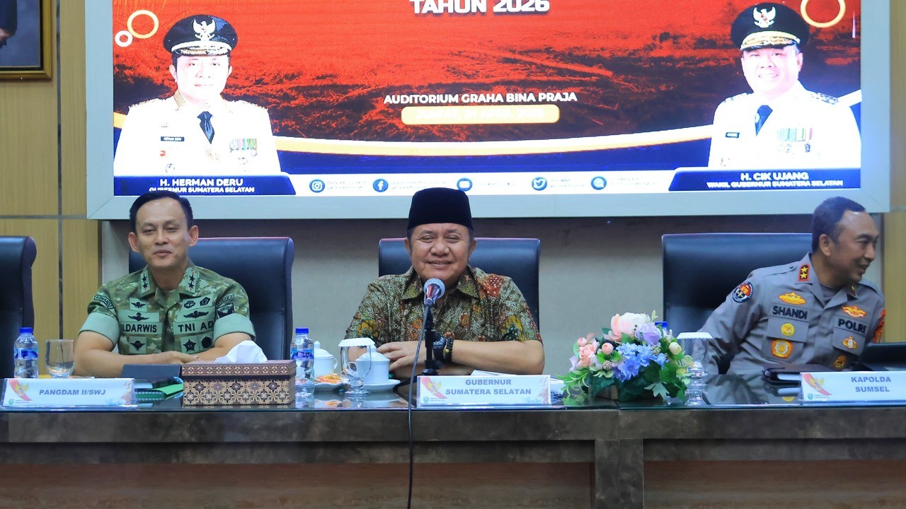 Gubernur Herman Deru Tekankan Pencegahan Dini dan Kesamaan Persepsi Hadapi Karhutla 2026