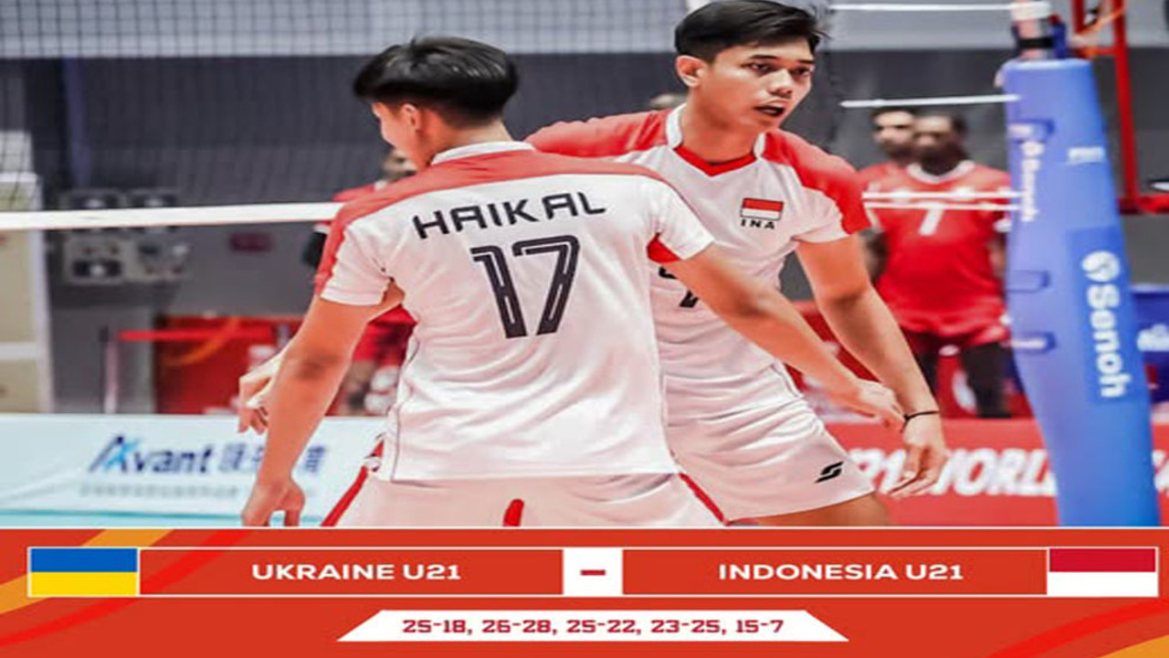 FIVB U21: Indonesia Kalah Tipis 2-3 dari Ukraina