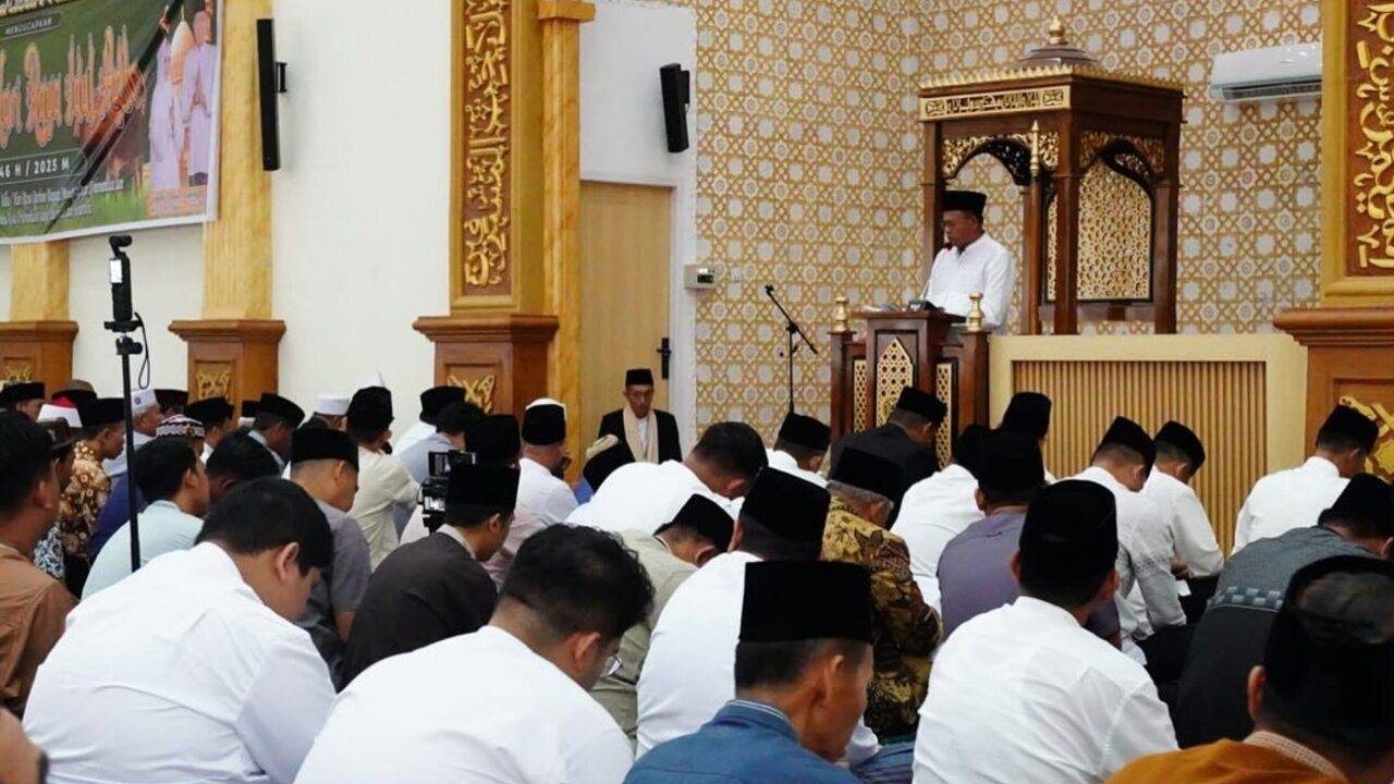 Salat Idul Adha 1446 H di Masjid Jamik Islamic Center, Ini Pesan Walikota Prabumulih