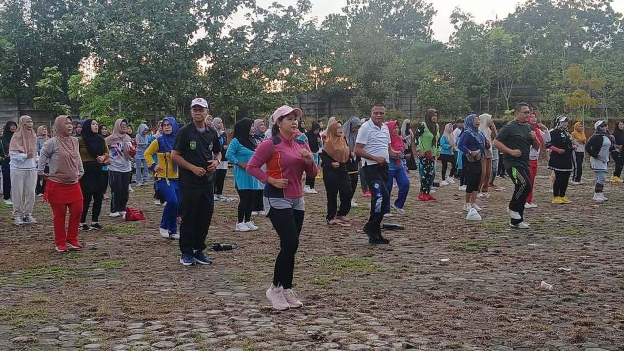 Siapkan Stadion Talang Jimar sebagai Pusat Kegiatan Olahraga, Pemkot Prabumulih Rutin Gelar Senam Bersama