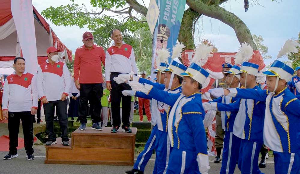 Semarak Jelang HUT RI di Muba Diramaikan Lomba Baris Berbaris