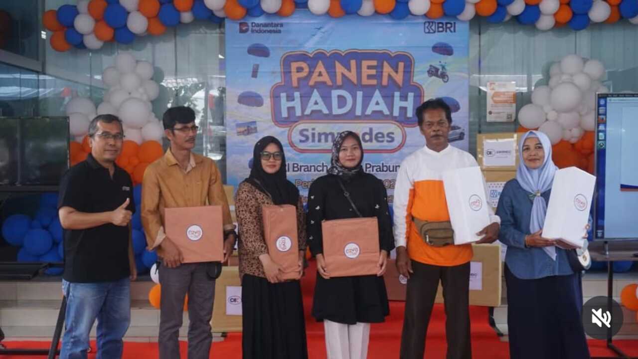 BRI Prabumulih Gelar Undian Panen Hadiah Simpedes 2024 : Nasabah Bawa Pulang Mobil Honda BR-V