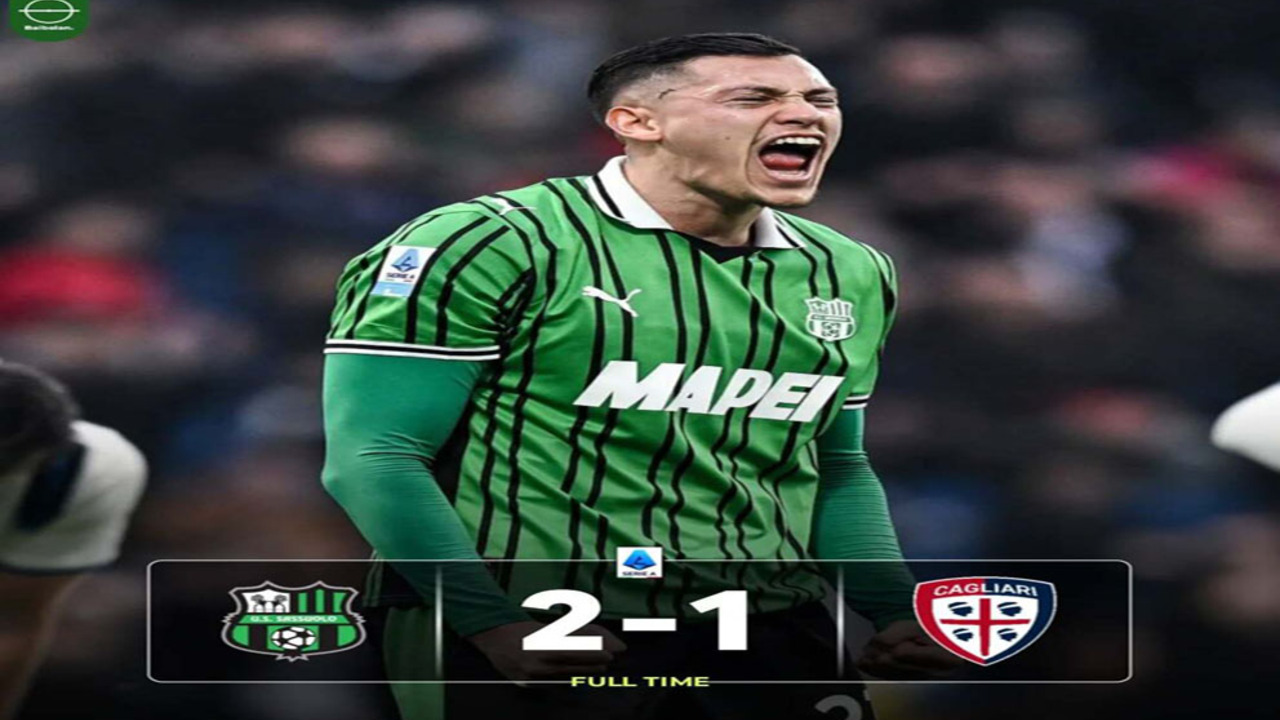 Hasil Sassuolo vs Cagliari: Sassuolo, Comeback 2-1 atas Cagliari di Serie A.