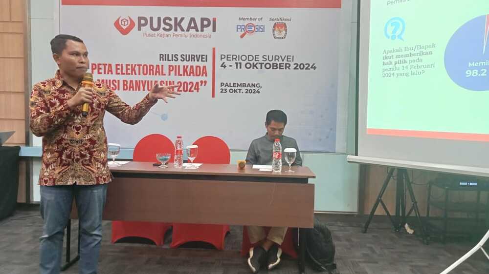 Hasil Survei PUSKAPI untuk Pilkada Muba : Lucianty Vs Toha Bersaing  Ketat, Siapa yang Unggul?