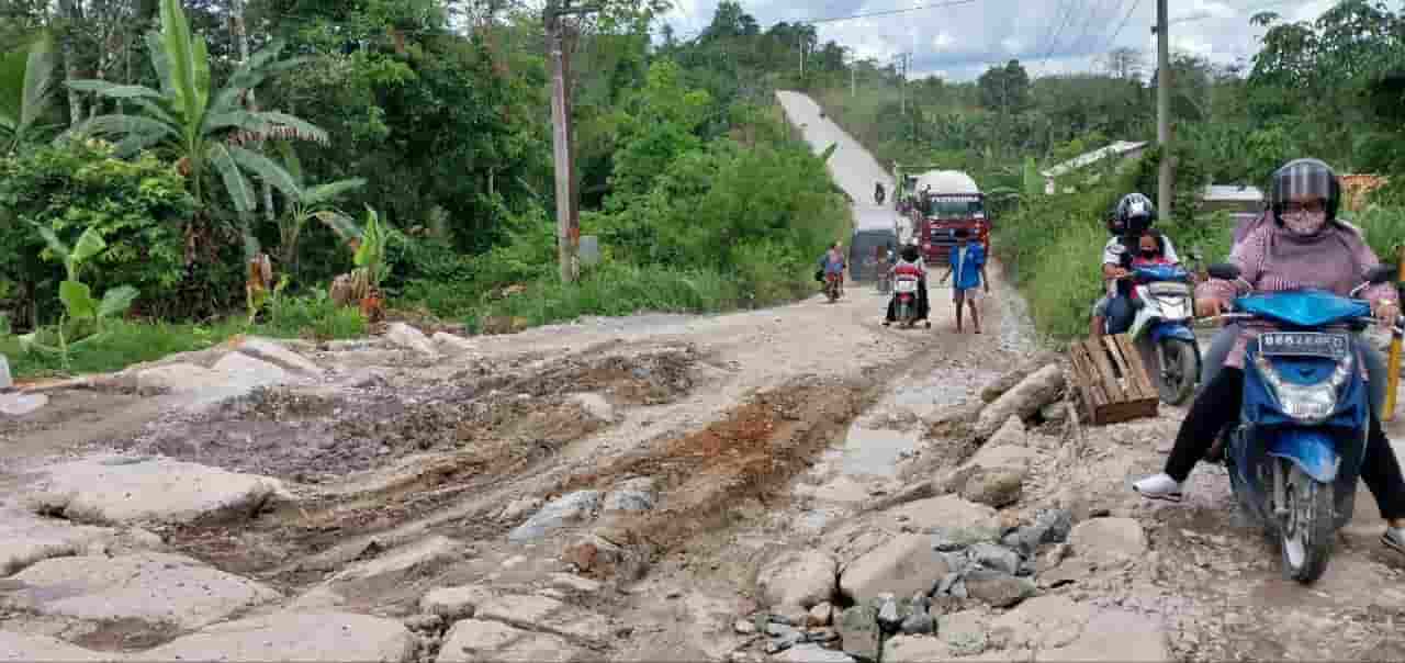 Jalan Cor Batukuning Kabupaten OKU Diusulkan Jadi Jalan Nasional