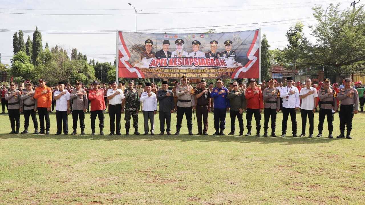 Cegah Karhutla, Polres Mura Gelar Apel Kesiapsiagaan Bencana Asap 2025