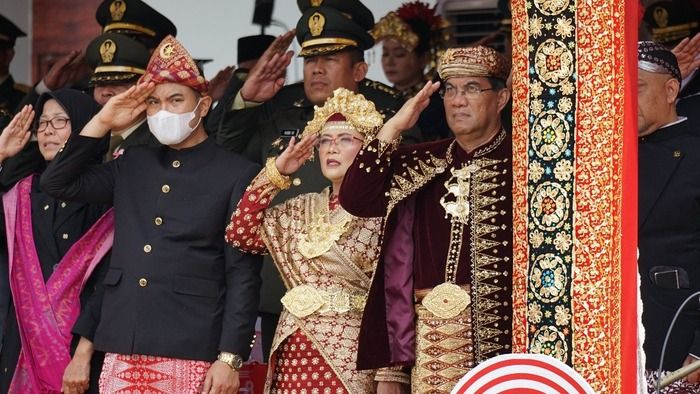 Kemenkumham Sumsel Ikuti Upacara Penurunan Bendera Sang Merah Putih