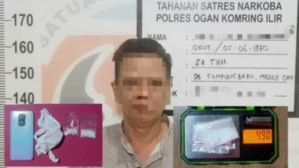 Berawal dari Informasi Masyarakat, Polisi Amankan Pengedar Sabu Asal Kampung Baru OKI 