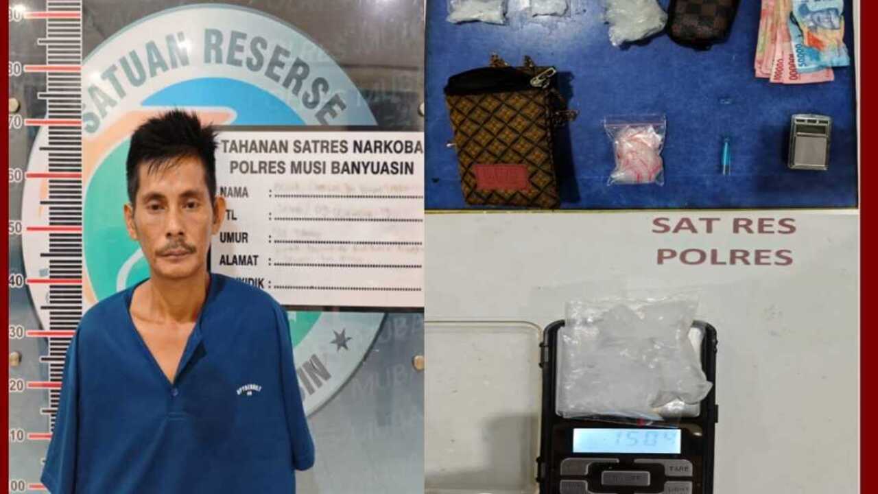 Edarkan Narkoba, Warga Lalan diamankan, Ini Barang Bukti yang di dapat