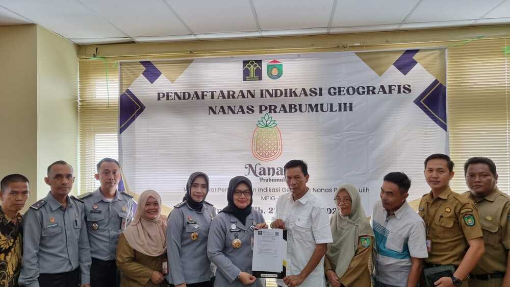 Kemenkumham Sumsel Lakukan Pendampingan Pendaftaran Nanas Prabumulih sebagai Indikasi Geografis