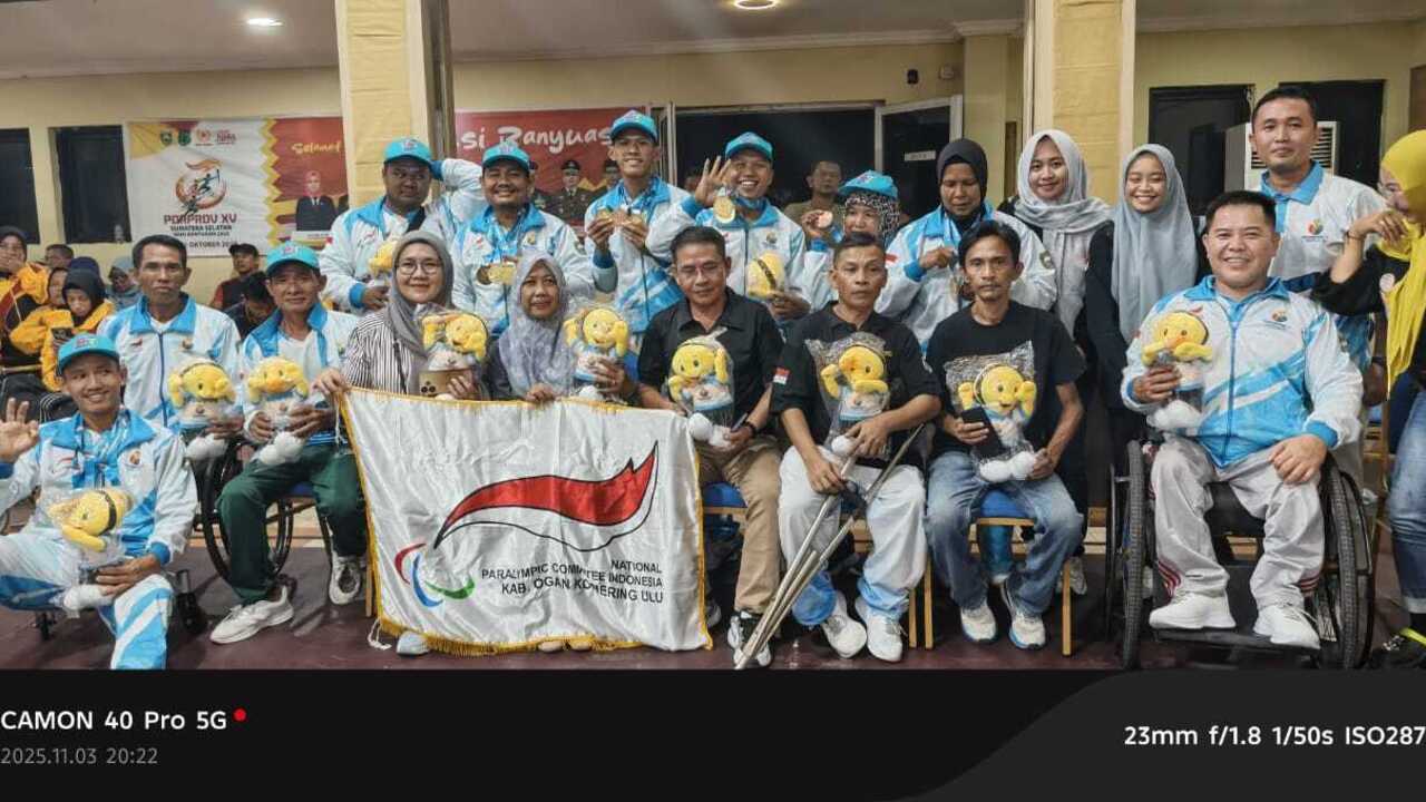 Pegawai Rutan Baturaja Sukses Antar Atlet NPCI OKU Raih 10 Medali Emas di Peparprov Sumsel V