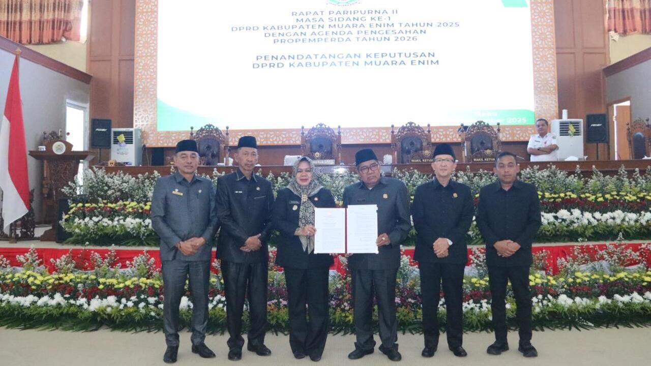 11 Propemperda Muara Enim 2026 Disahkan