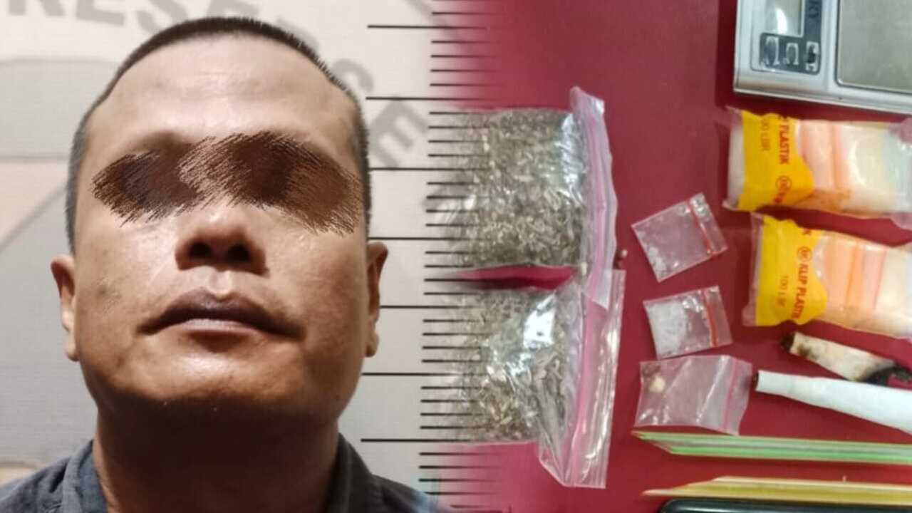 Resahkan Warga Gunung Ibul, Bandar Narkoba Ditangkap Tim Opsnal Unit 2