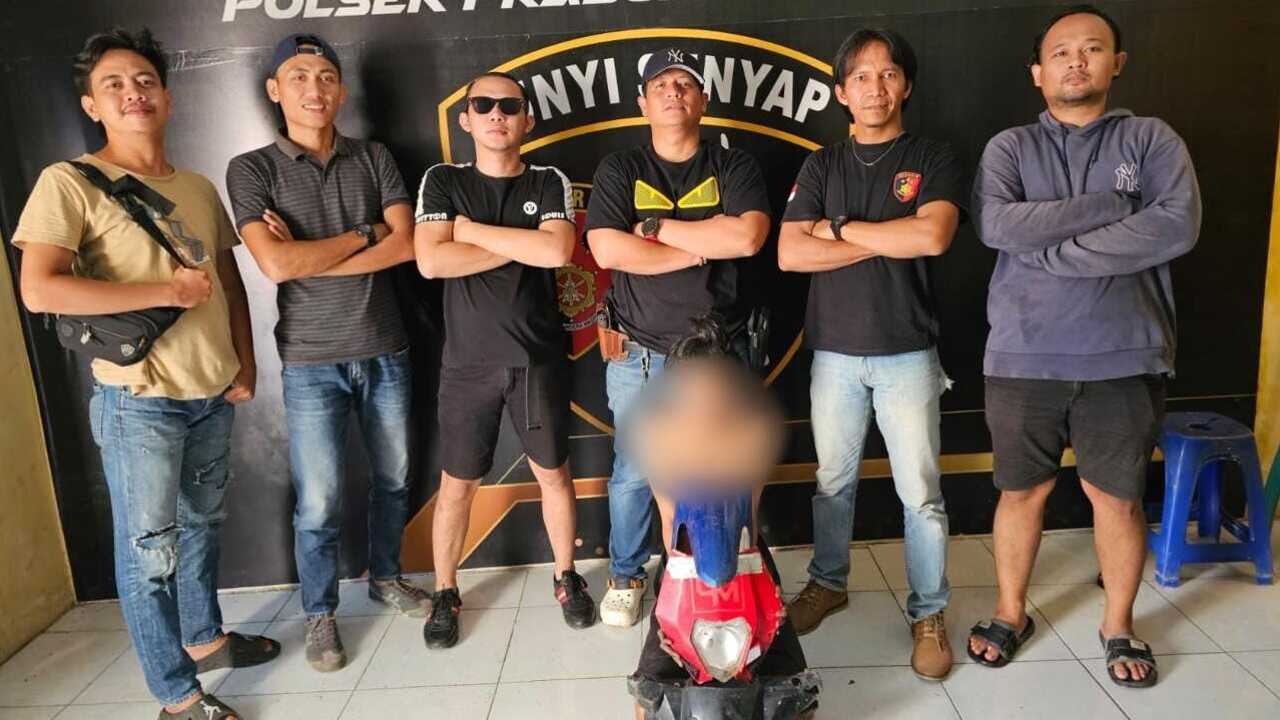 Terekam CCTV, Curanmor Viral di Prabumulih Ditangkap Tim Sunyi Senyap di Kebun Karet