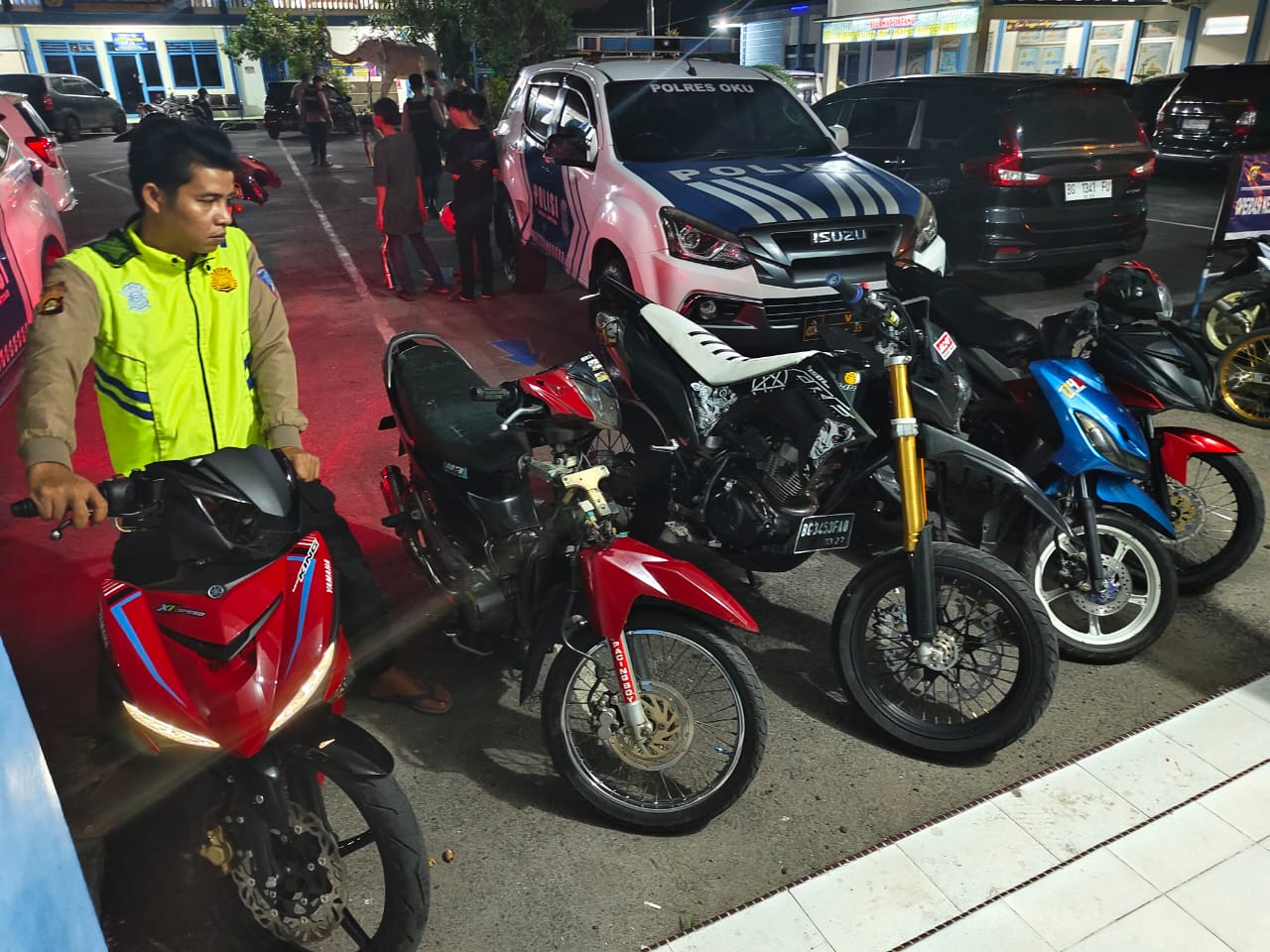  Polres OKU Amankan 37 Unit Sepeda Motor Balap Liar Selama Ramadhan