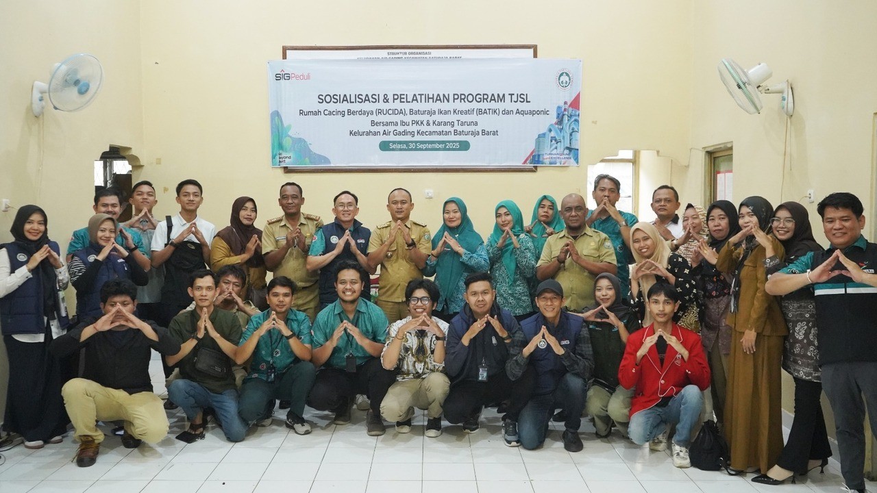 Semen Baturaja Kenalkan Tiga Program Unggulan untuk Pemberdayaan Warga di Air Gading