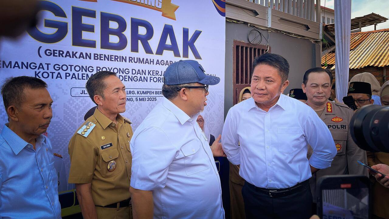 Dukung Program 3 Juta Rumah Presiden Prabowo, Gubernur Herman Deru Launching Gebrak Kota Palembang