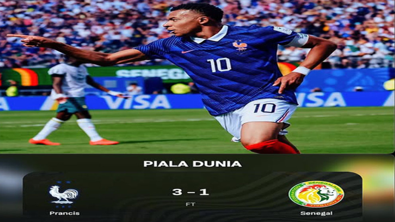 Hasil Piala Dunia 2026: Prancis Tundukkan Senegal 3-1.