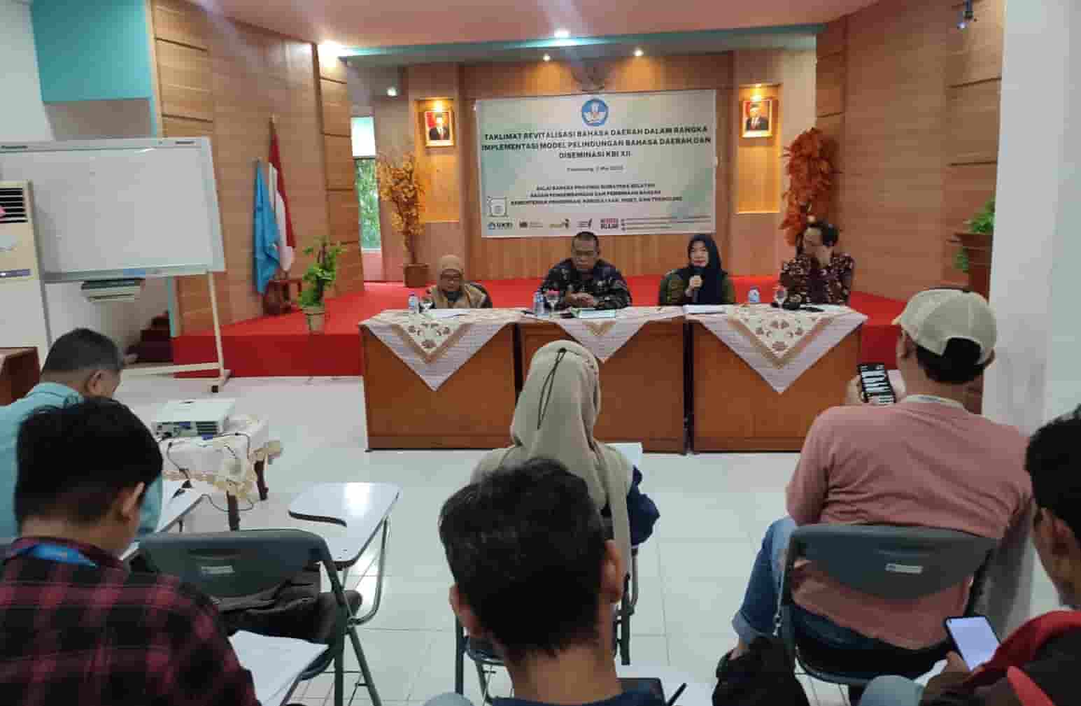 Balai Bahasa Sumatera Selatan Gelar Taklimat Revitalisasi Bahasa Daerah, Ternyata Ini Tujuannya... 