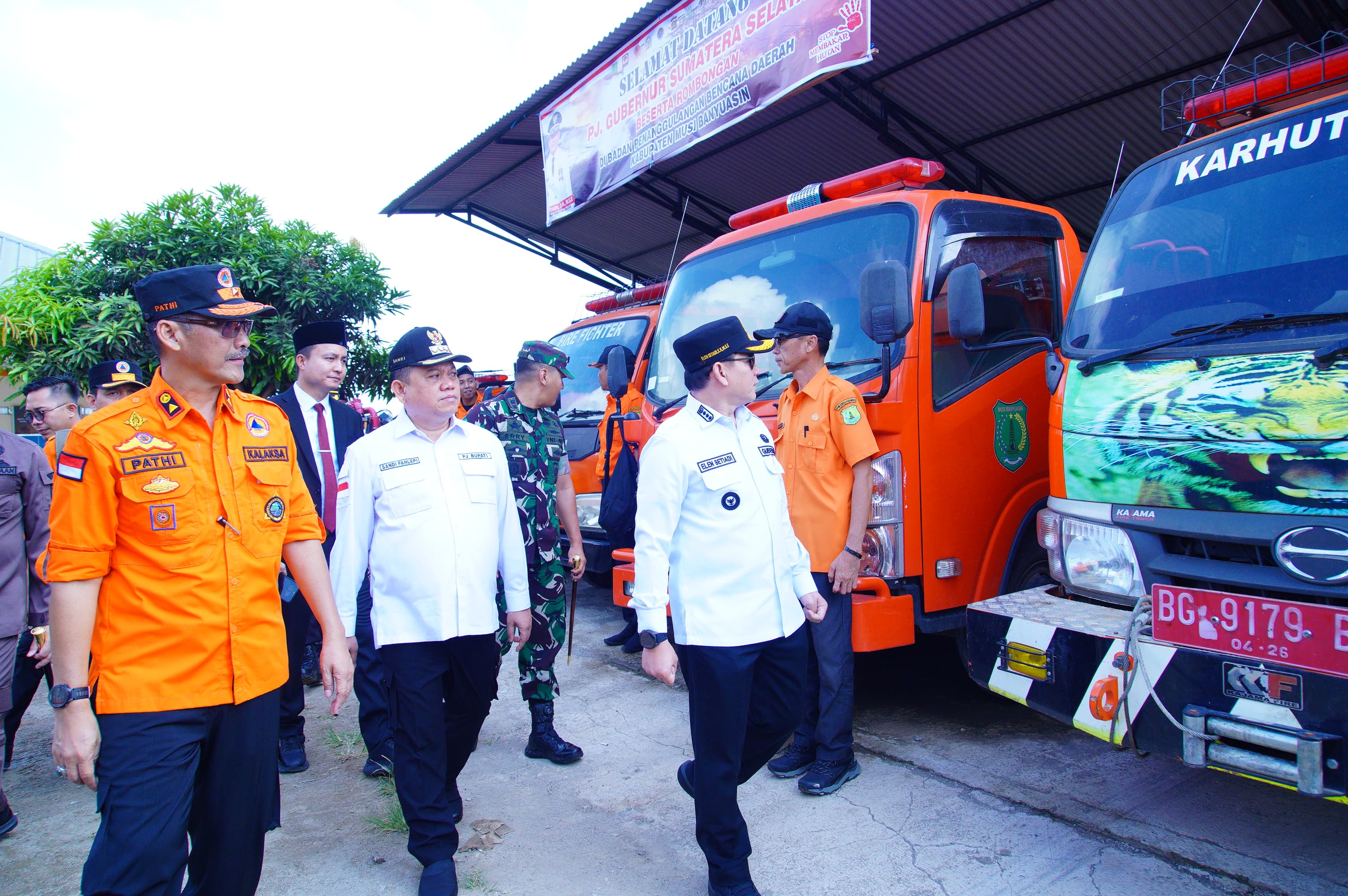  Pj Gubernur Sumsel Bersama Sandi Fahlepi Pertegas Setelah Karhutlah Persiapan Personil Siaga Bencana Banjir