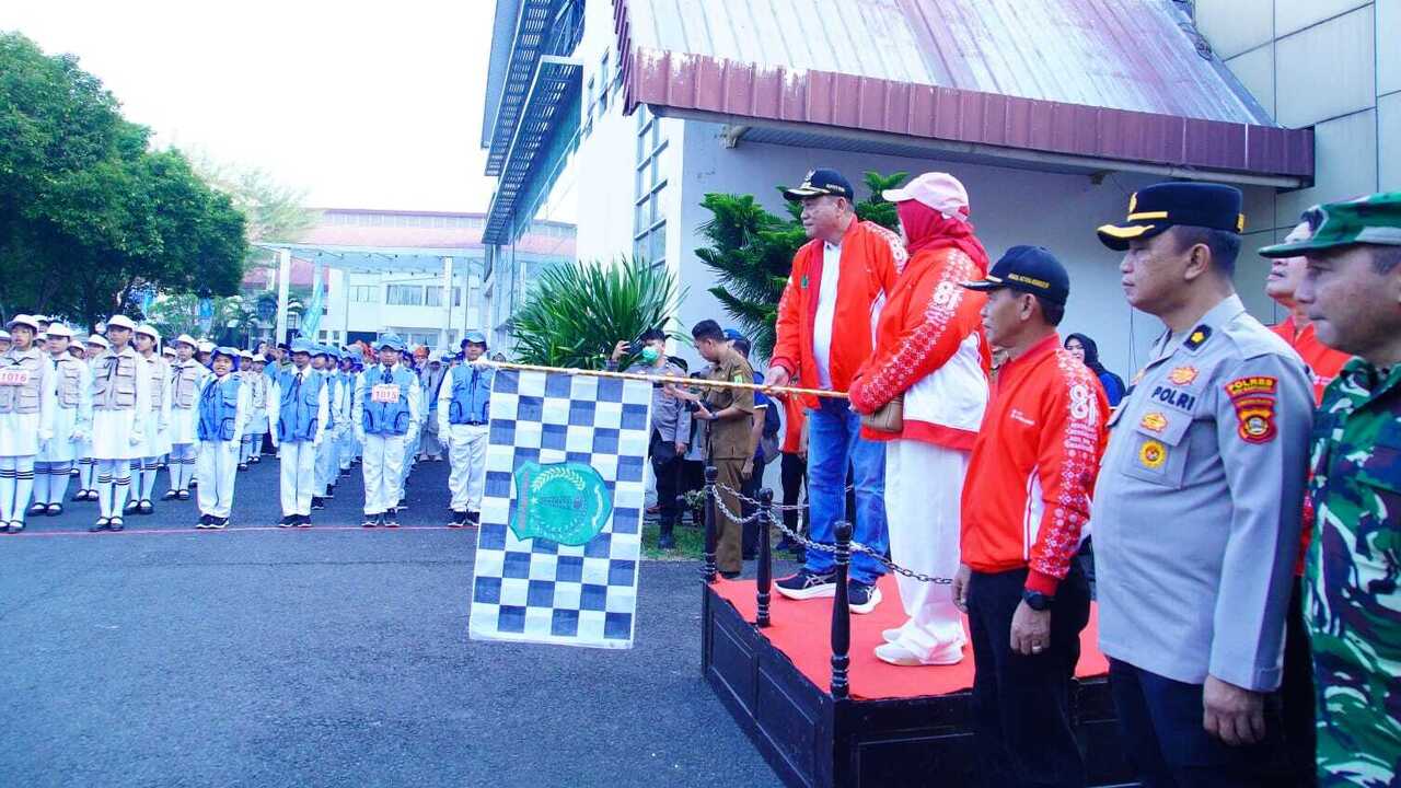 100 Regu Pelajar SD hingga SMA Adu Disiplin, Kekompakan dan Semangat Nasionalisme