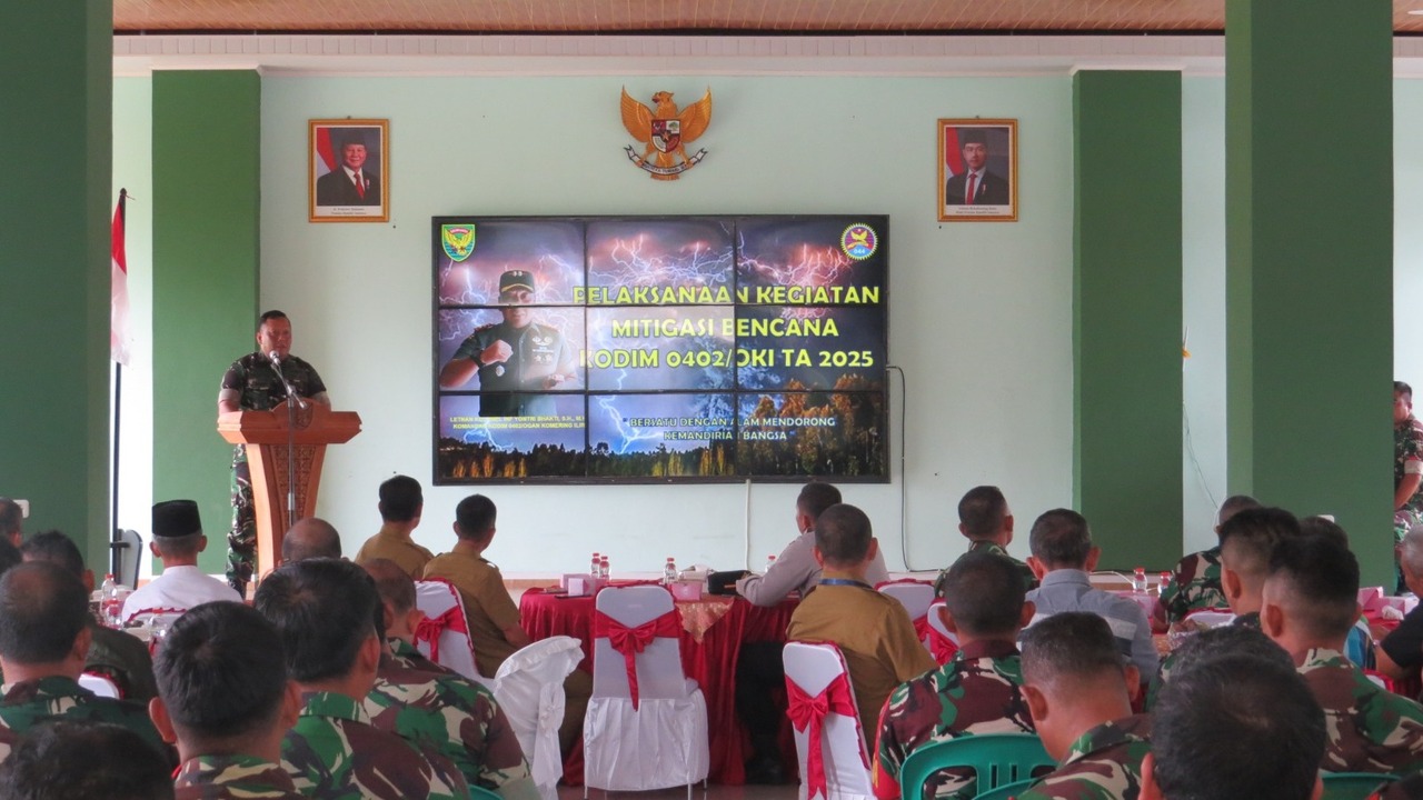 Tingkatkan Kesiapsiagaan Masyarakat, Kodim 0402/OKI Gelar Mitigasi Bencana