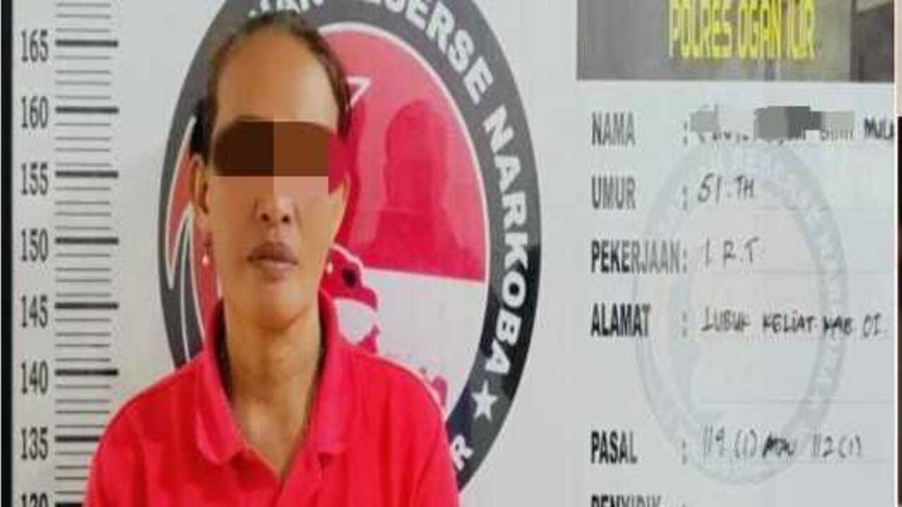 Polres Ogan Ilir Tangkap Seorang Ibu Rumah Tangga Pengedar Sabu di Lubuk Keliat